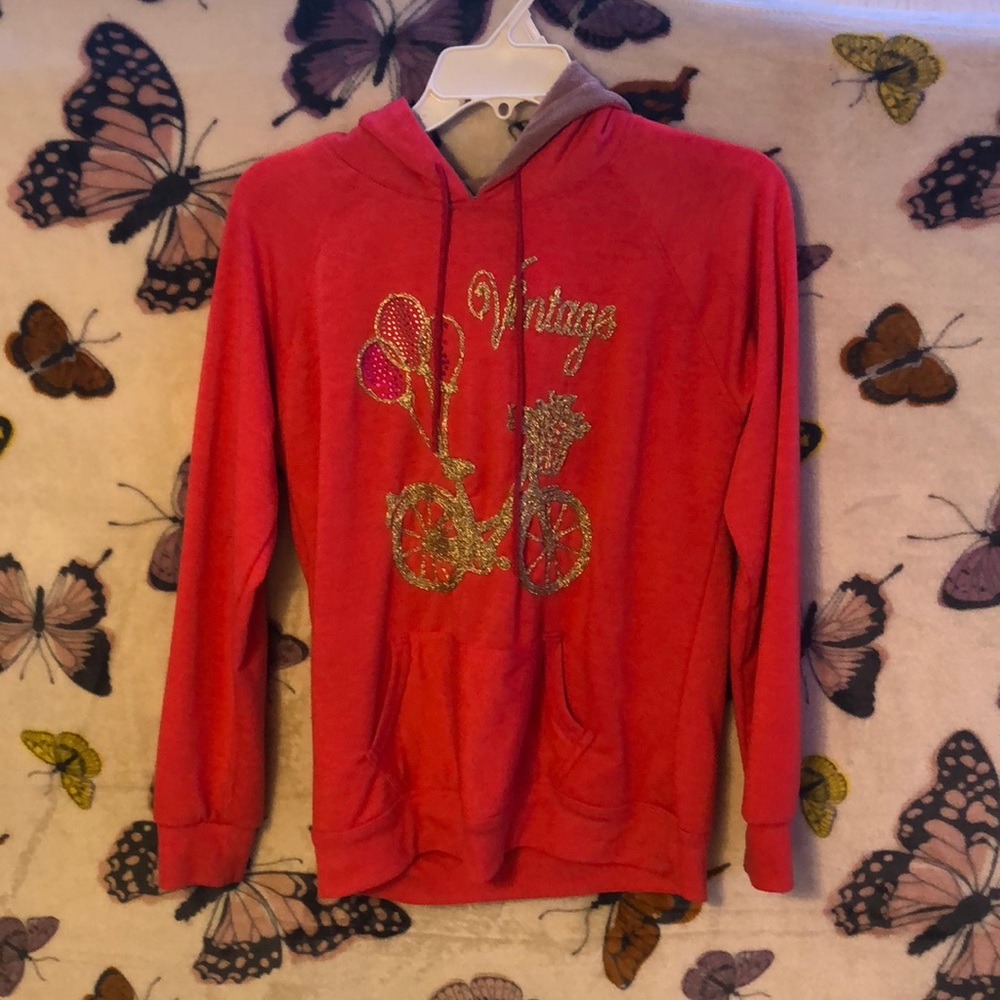 hot pink pullover vintage